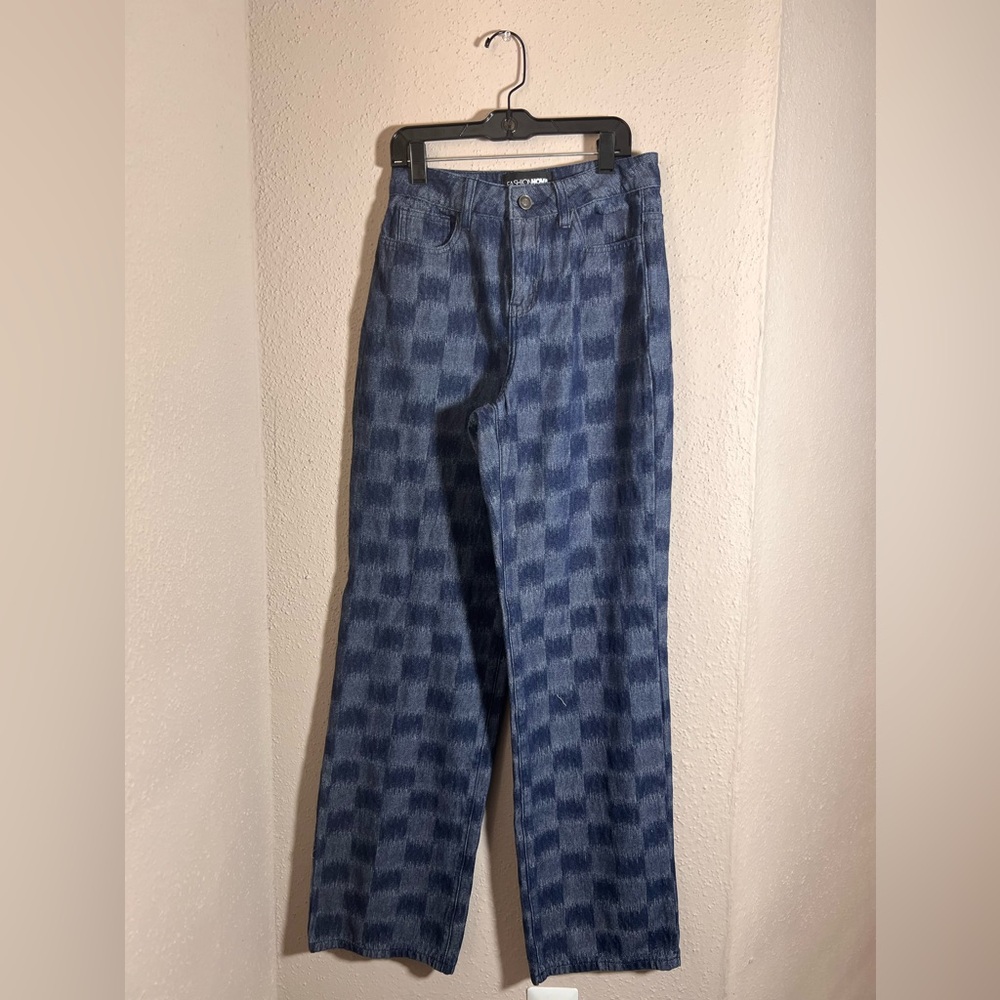 Fashion Nova Checkered Denim BOGO